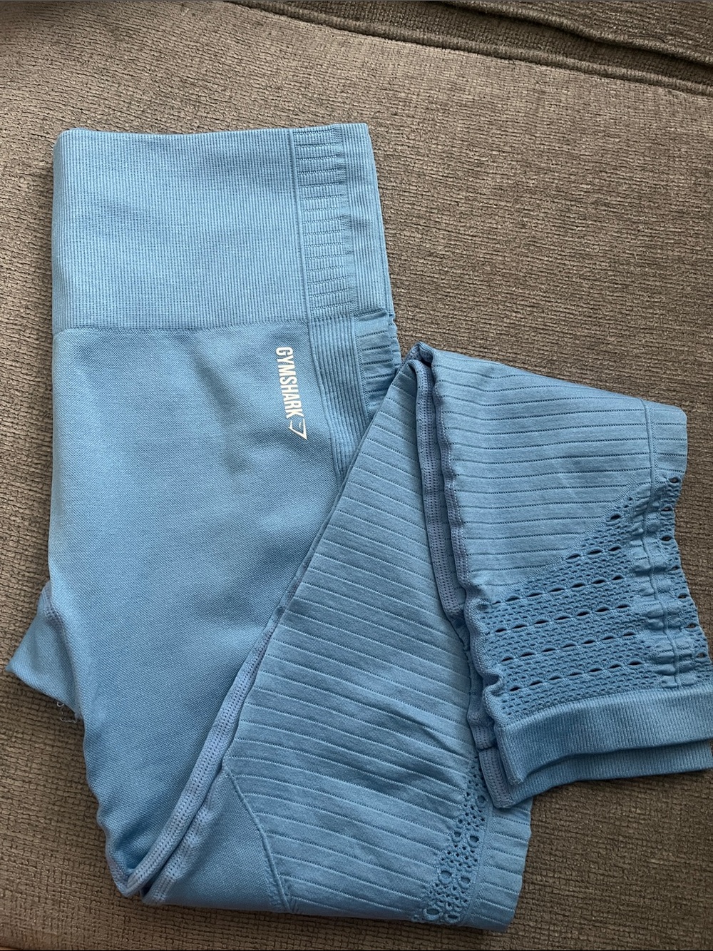 Gymshark Sky Blue Seamless Leggings